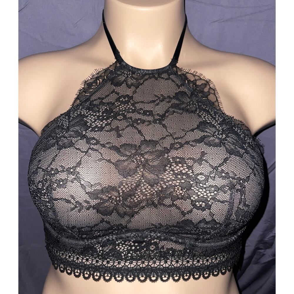 34DD BLACK LACE VICTORIA'S SECRET CAMI BRALETTE